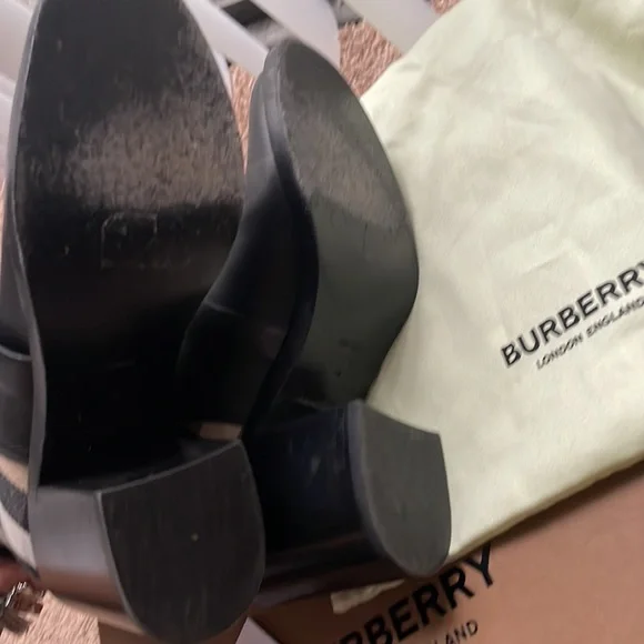 Burberry Pryle Equestrian Check Ankle leather Booties - Picture 4 of 8